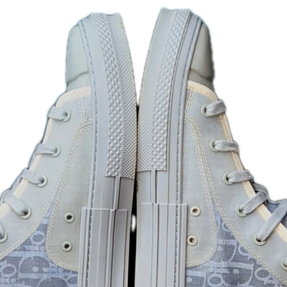 Dior B23 Daniel Arsham Oblique Light Blue Limited Edition HighTop Sneakers US 12 - Picture 9 of 16